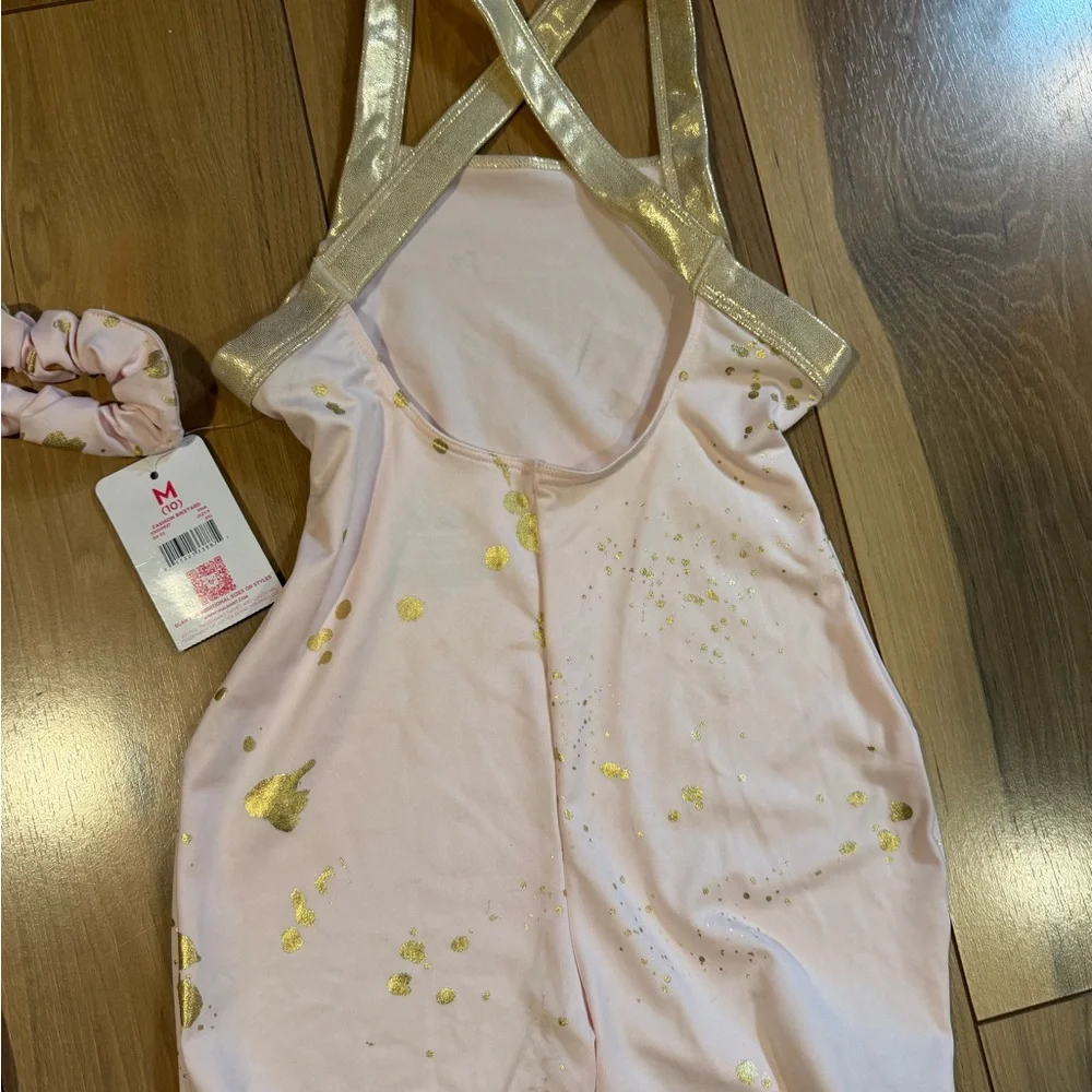 NWT Justice Girls Dance & Gymnastics Biketard - Size 10 & 12/14